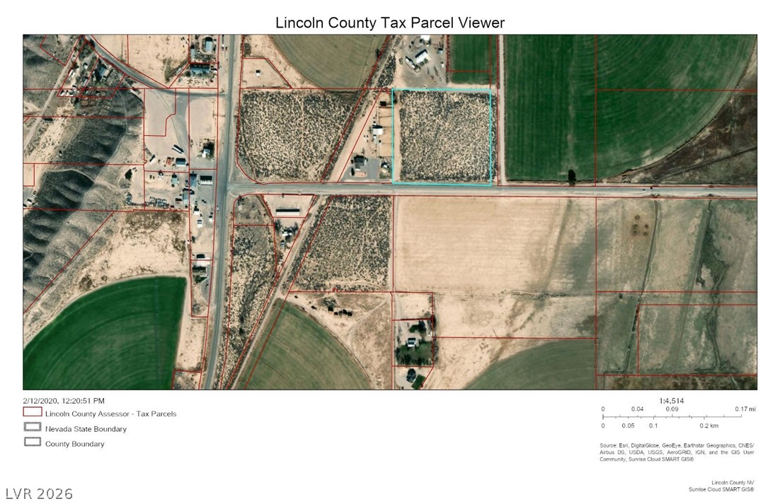 319 (8.9 Ac) Panaca, NV 89042 - Photo 6 of 6 Aerial view of property's location with property parcel outlined