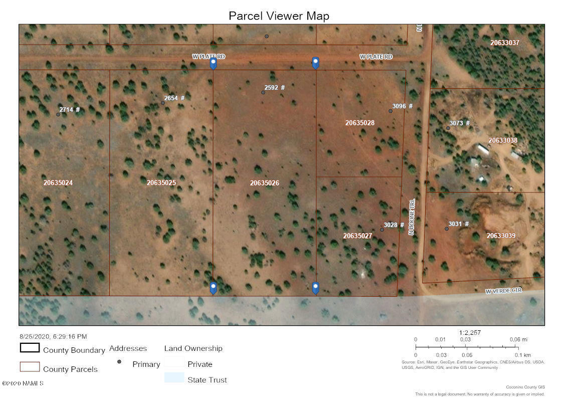 2592 West Plate Road Williams, AZ 86046 - Photo 8 of 8 Areal Map