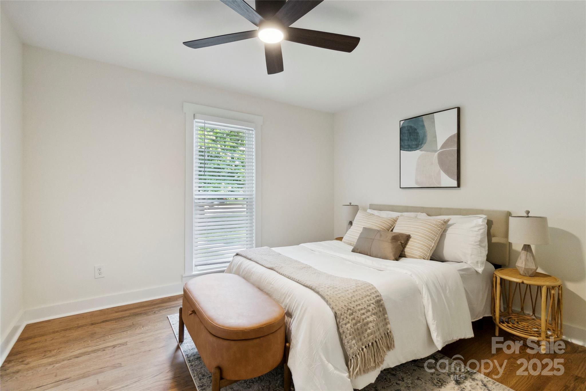 3801 Rea Road Charlotte, NC 28226 - Photo 30 of 47 a bedroom with a bed and a window