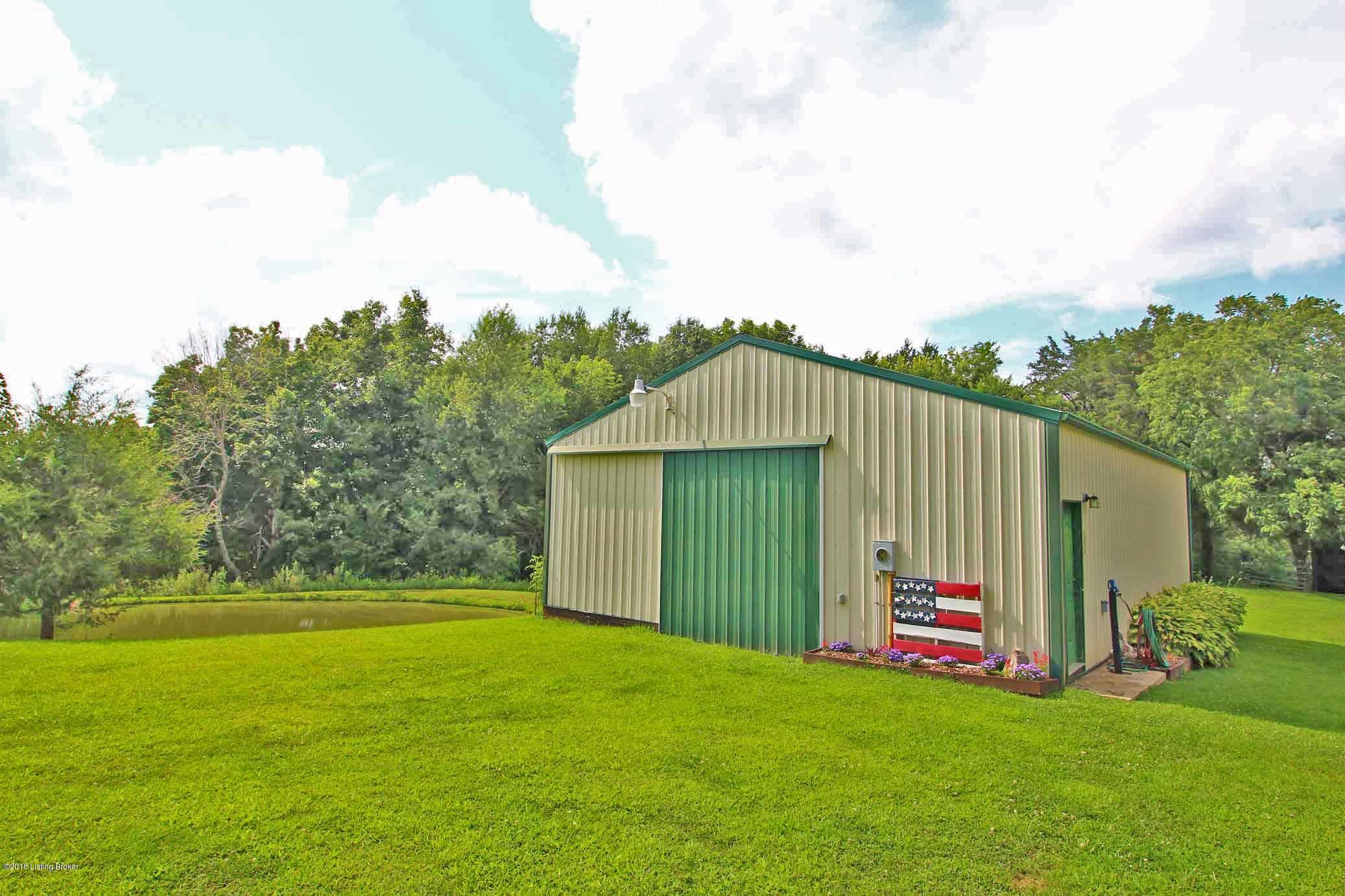 10152 Waddy Road Waddy, KY 40076 - Photo 29 of 43 30X40 Barn and Pond