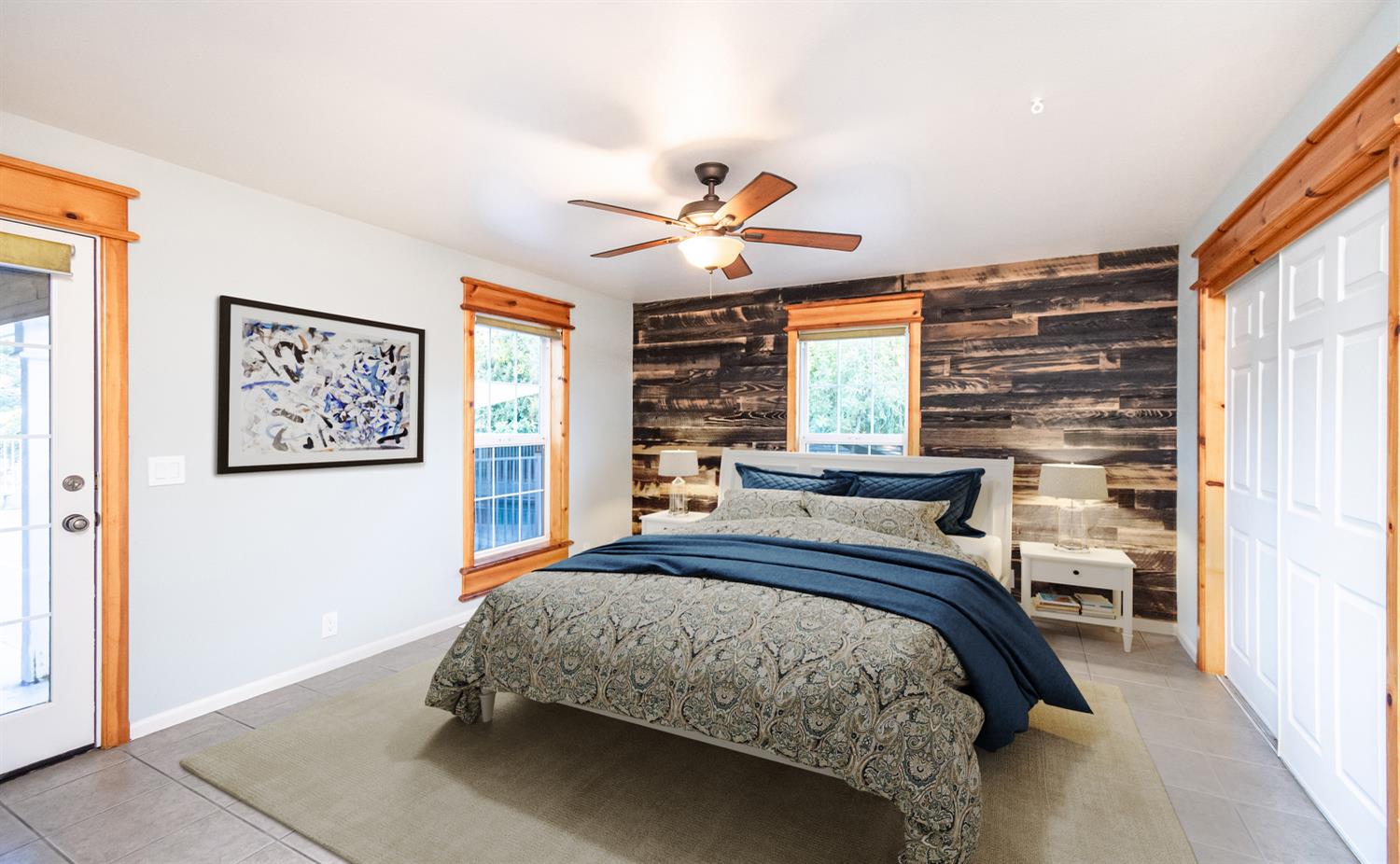 664 Perkins Road Arbuckle, CA 95912 - Photo 37 of 91 a bedroom with a bed and a large window