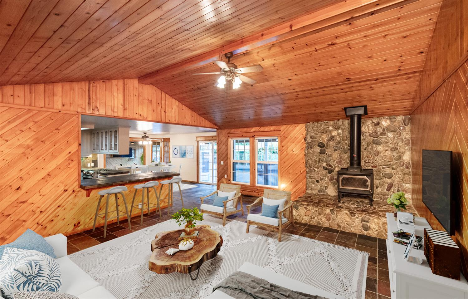 664 Perkins Road Arbuckle, CA 95912 - Photo 6 of 91 a living room with furniture and flat screen tv