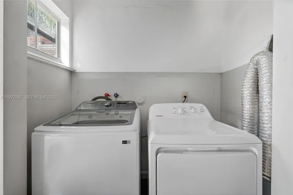 a view of a storage & utility room with stuff