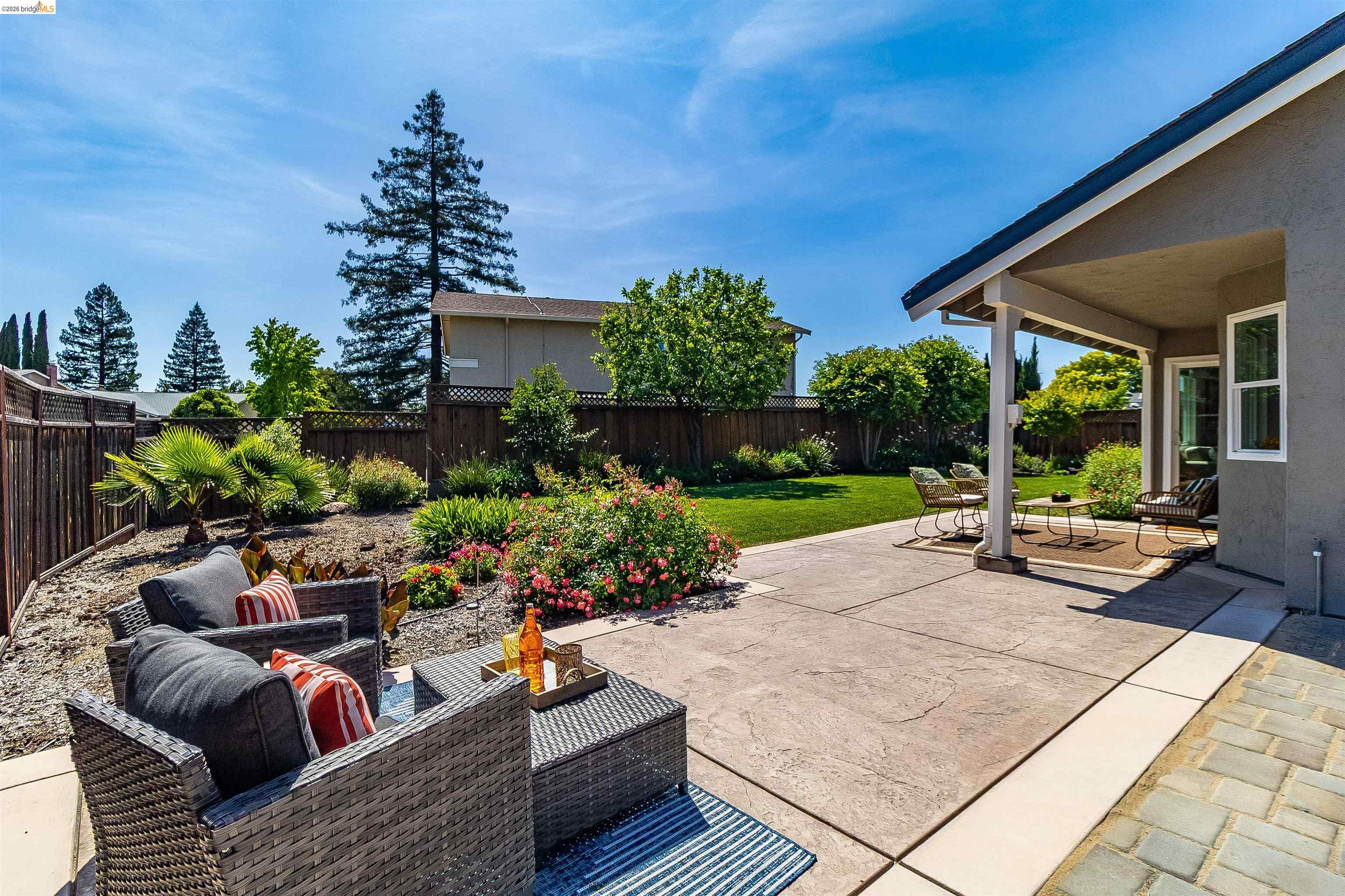 9980 Mangos Drive San Ramon, CA 94583 - Photo 35 of 41 Fenced backyard with a patio area