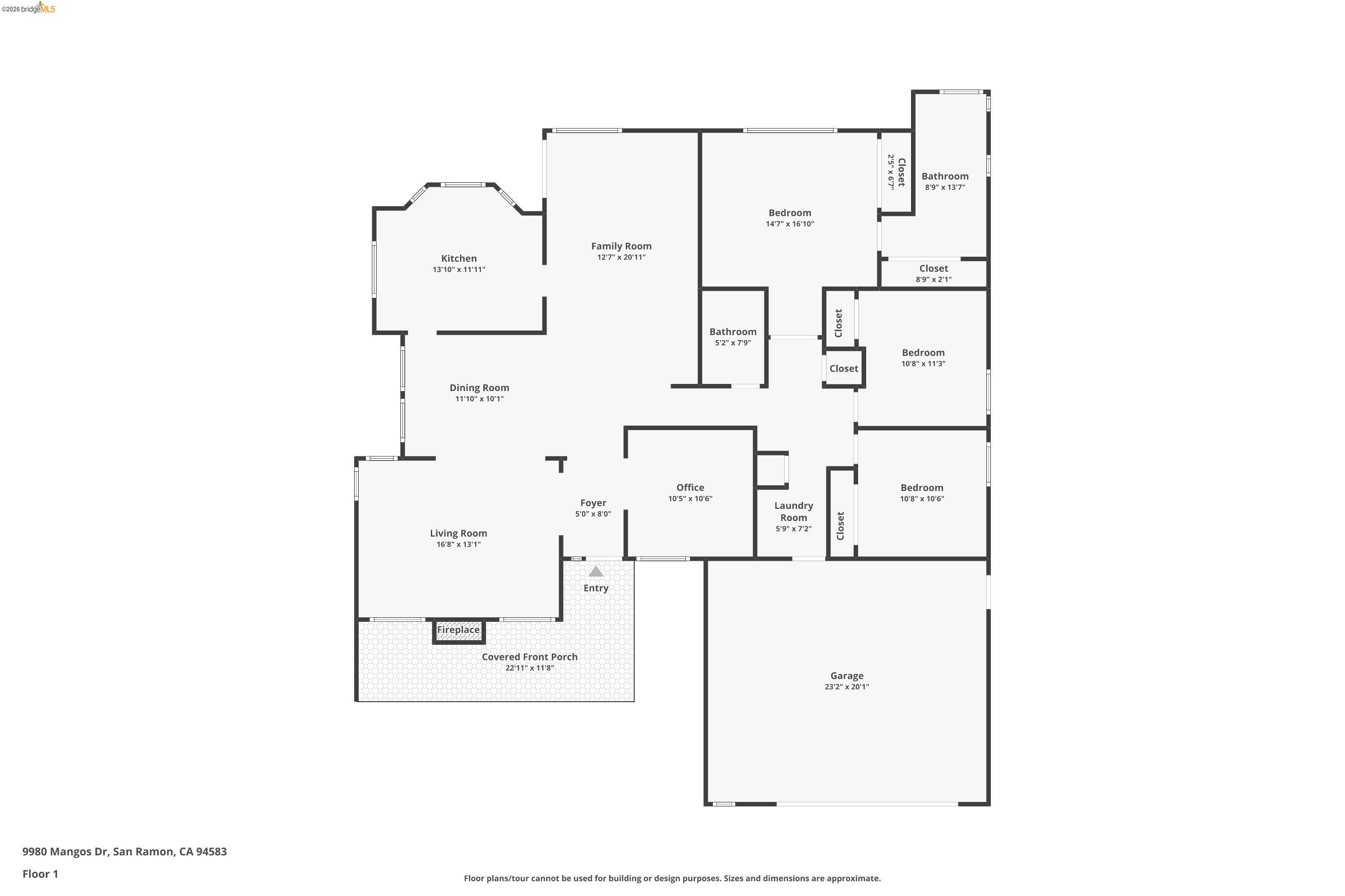 9980 Mangos Drive San Ramon, CA 94583 - Photo 41 of 41 View of room layout