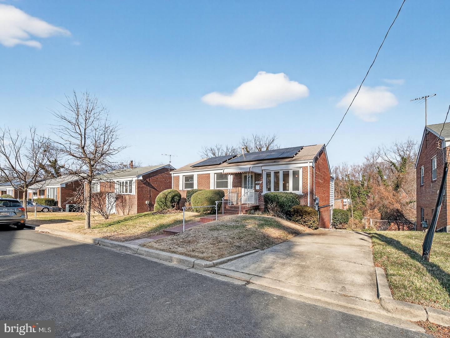 a view of a house with a patio