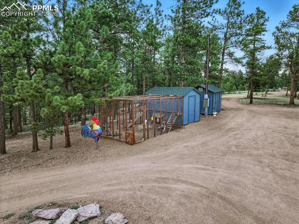 1721 Wildhorn Road Florissant, CO 80816 - Photo 42 of 48 Chicken Coop