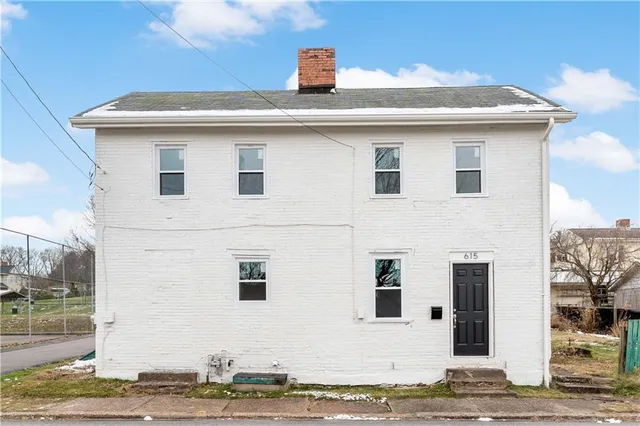 a front view of a house