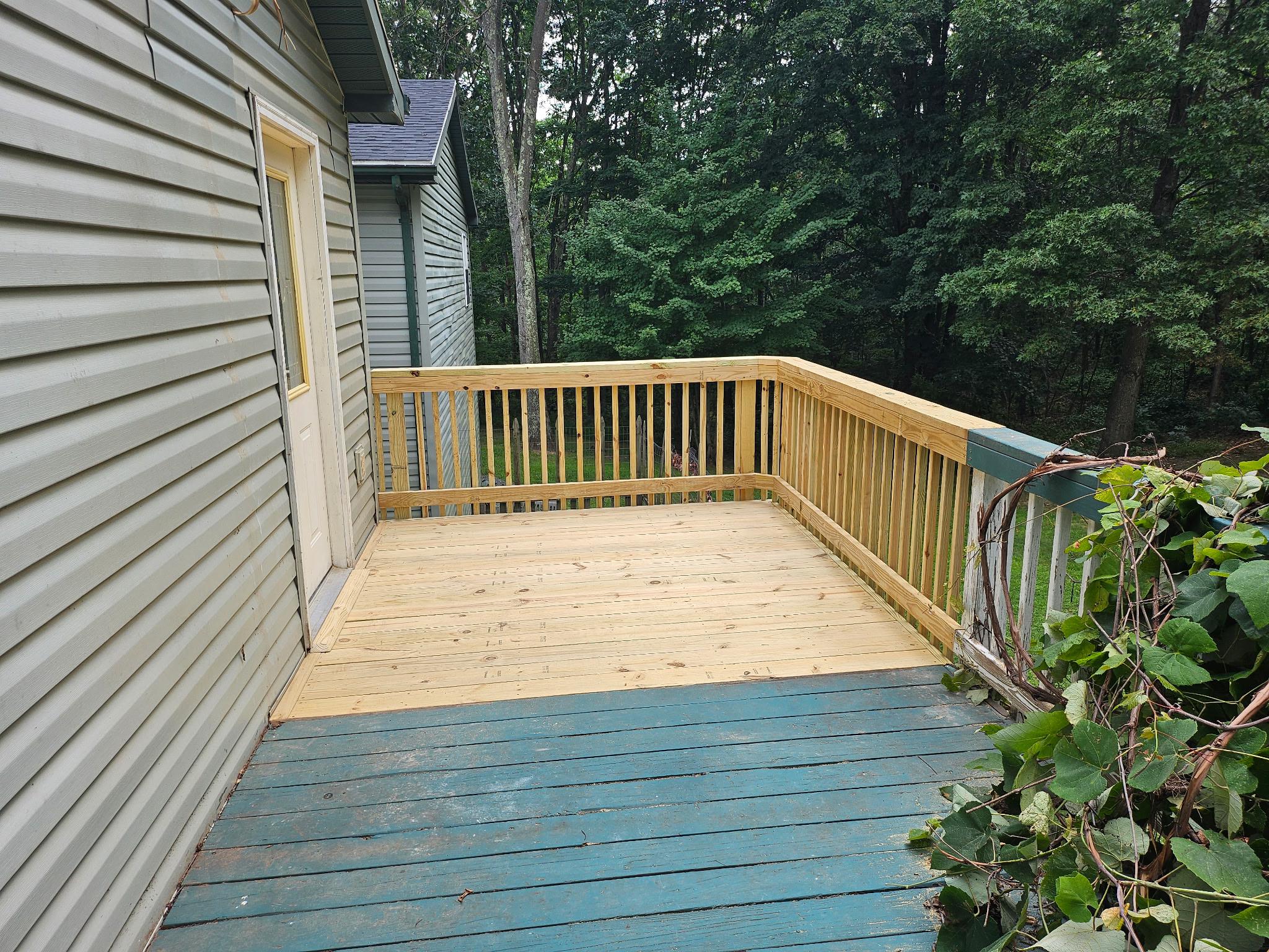 575 North River Highlands Road Delray, WV 26714 - Photo 9 of 50 A brand new deck is located right off the kitchen.