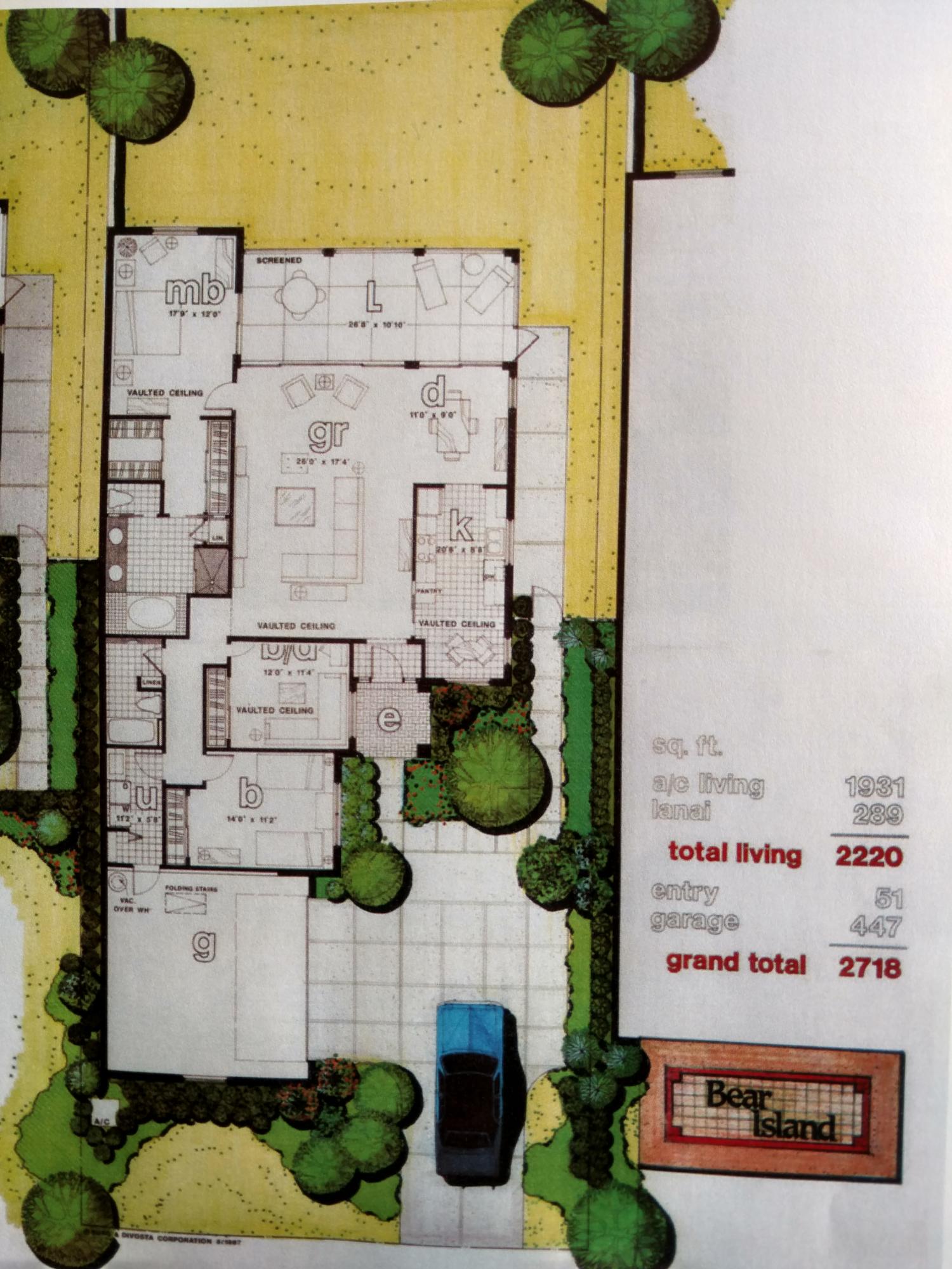1350 Wilderness Road West Palm Beach, FL 33409 - Photo 8 of 8 Floor Plan- Saratoga Model