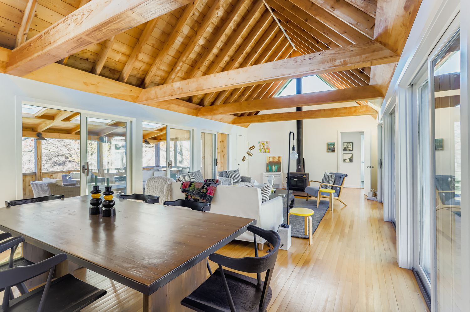 7 Black Point Road Chilmark, MA 02535 - Photo 6 of 48 a view of a dining room with furniture and wooden floor