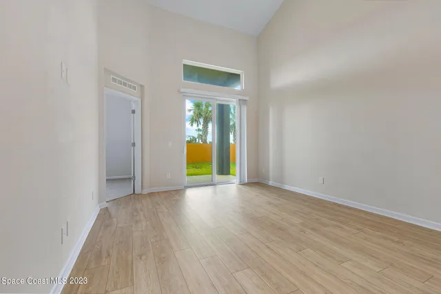wooden floor in an empty room