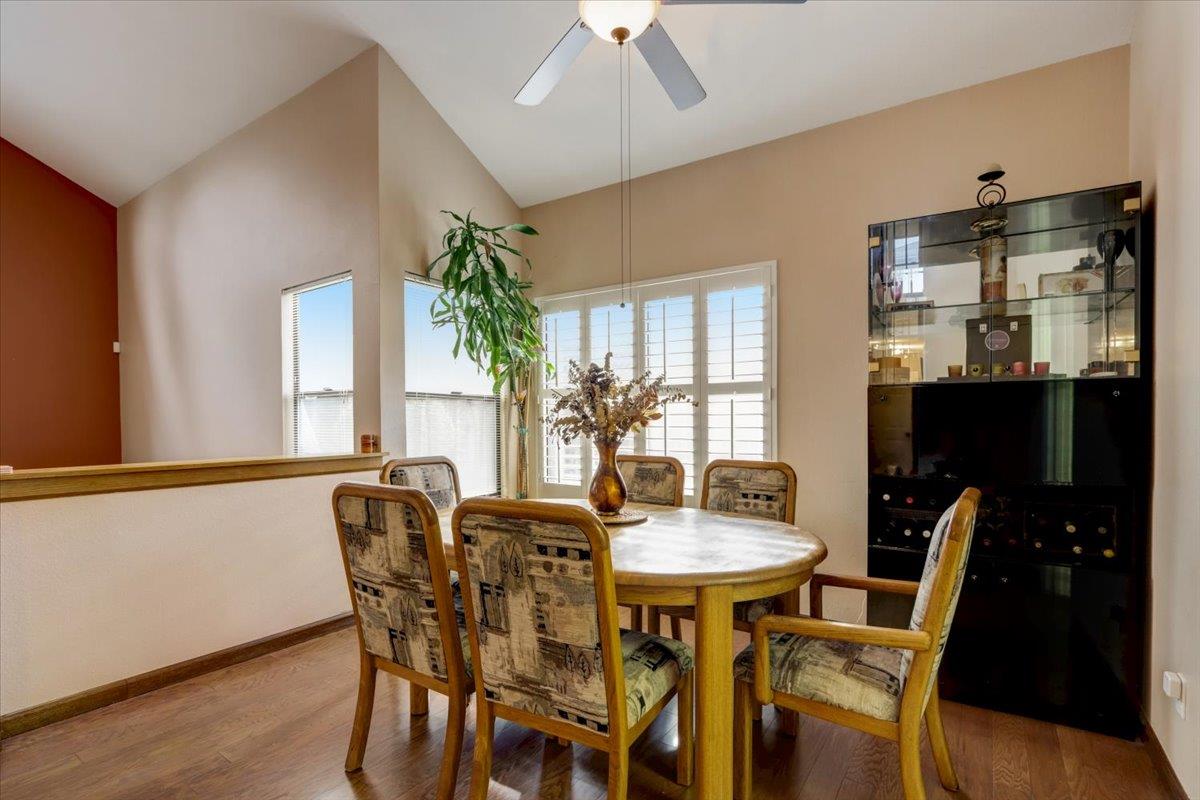 952 Corbel Common Fremont, CA 94539 - Photo 12 of 50 a view of a dining room with furniture and window