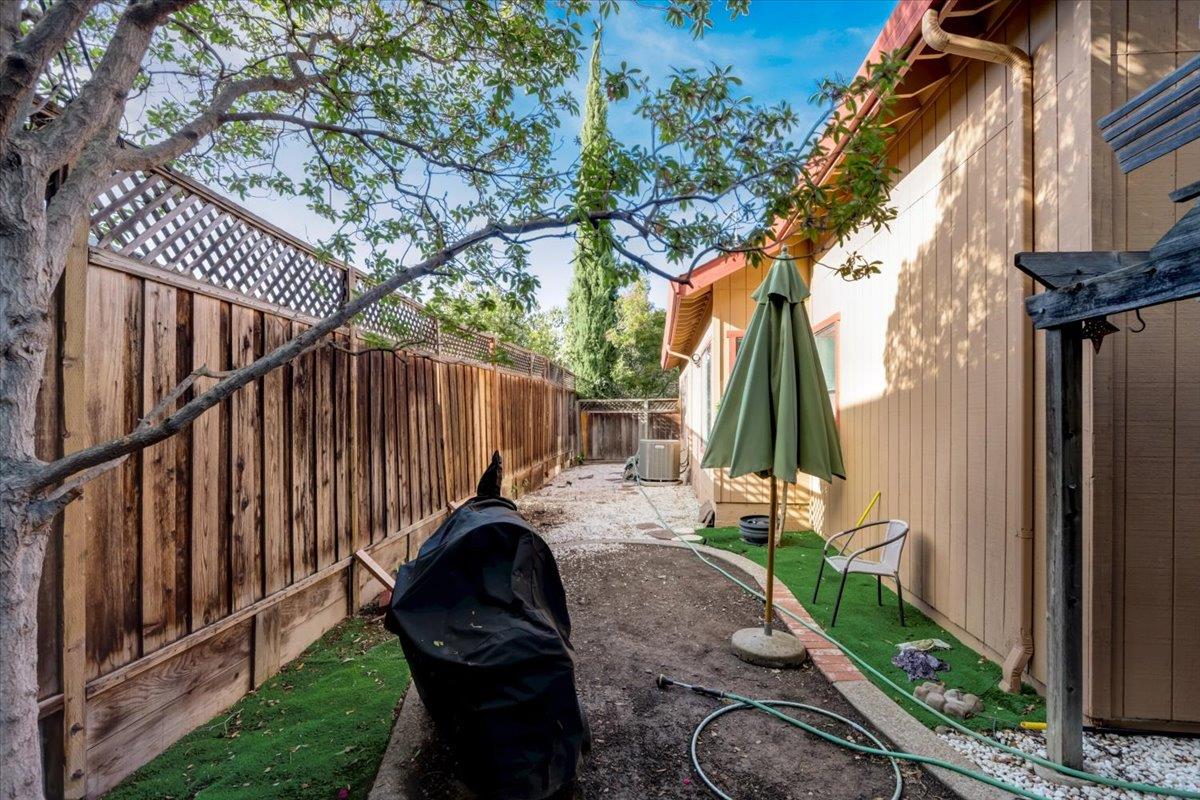 952 Corbel Common Fremont, CA 94539 - Photo 40 of 50 a view of backyard with patio and outdoor seating