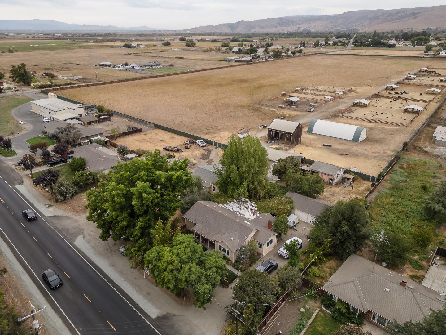790 Shore Road Hollister, CA 95023 - Photo 60 of 70 an aerial view of ocean with residential house with outdoor space and seating