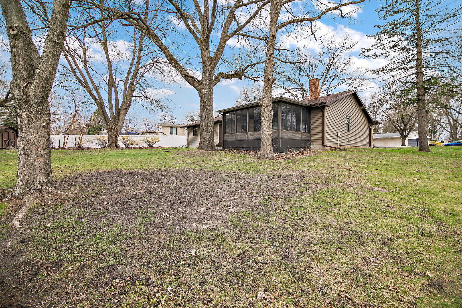 1173 Cecil Drive Kankakee, IL 60901 - Photo 21 of 32 a large tree in middle of the garden