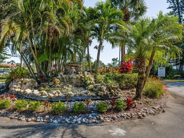 a view of a lake with a big yard