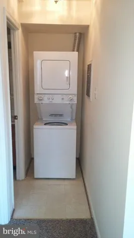a utility room with a washer and dryer