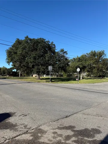 a view of street with houses