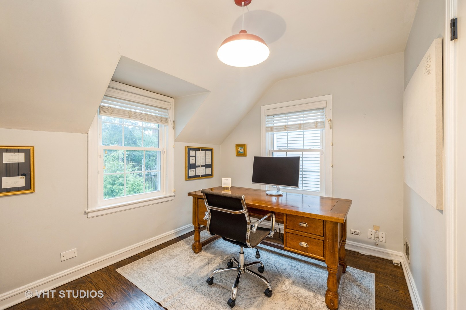 Undisclosed Address Clarendon Hills, IL 60514 - Photo 18 of 21 a view of a workspace with furniture and a window
