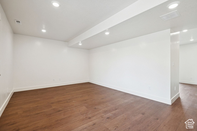 1615 North Angel Street, Unit I Layton, UT 84041 - Photo 16 of 56 Unfurnished room with recessed lighting and dark wood-style flooring