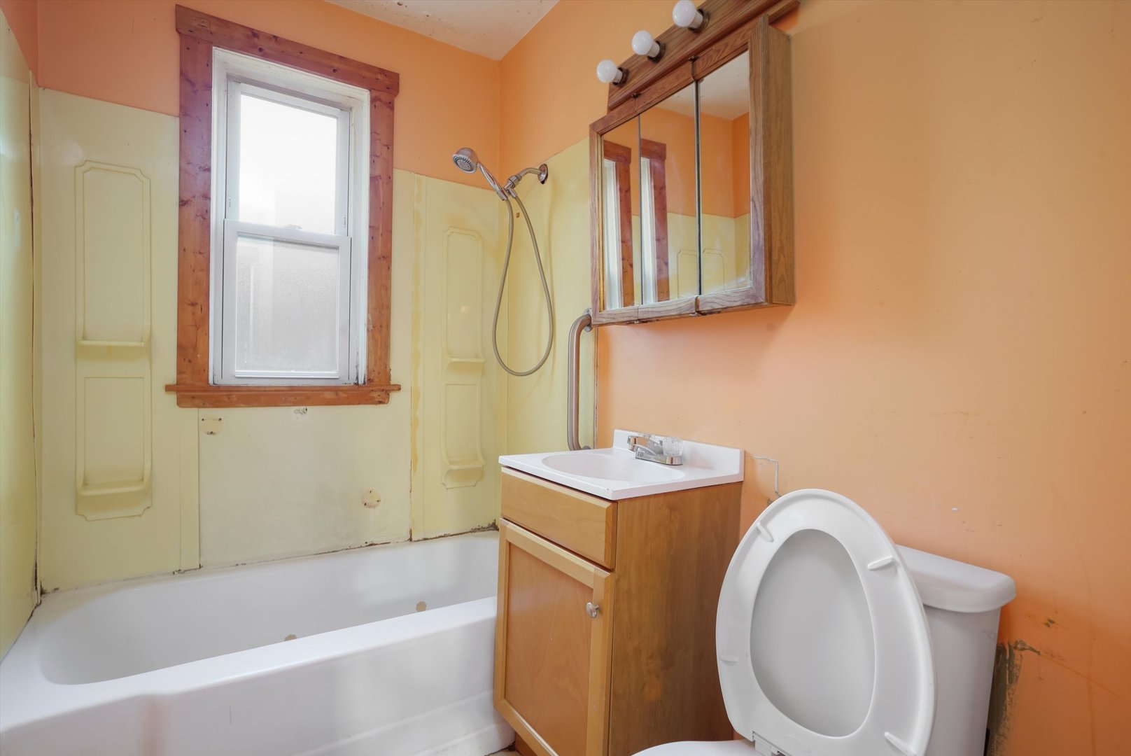 836 East 89th Street Chicago, IL 60619 - Photo 11 of 30 a bathroom with a sink a toilet and a bathtub