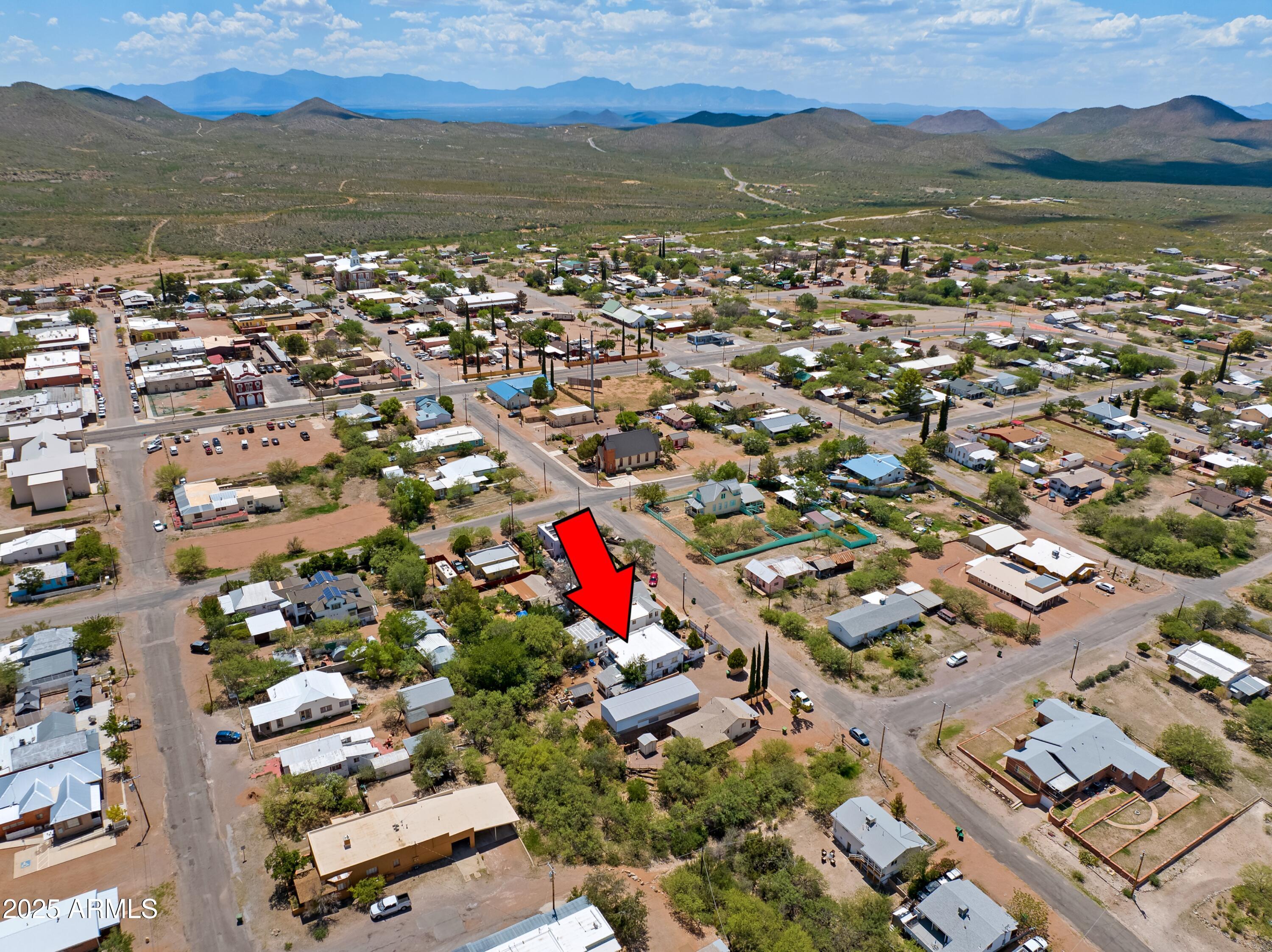 116 North 3rd Street Tombstone, AZ 85638 - Photo 62 of 64 an aerial view of residential house with outdoor space and river