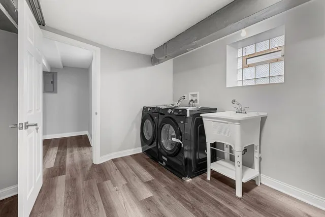 a view of water heater room