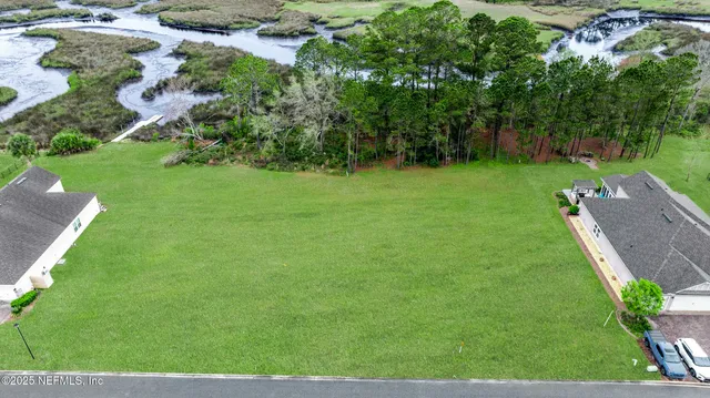 a view of a backyard with a garden