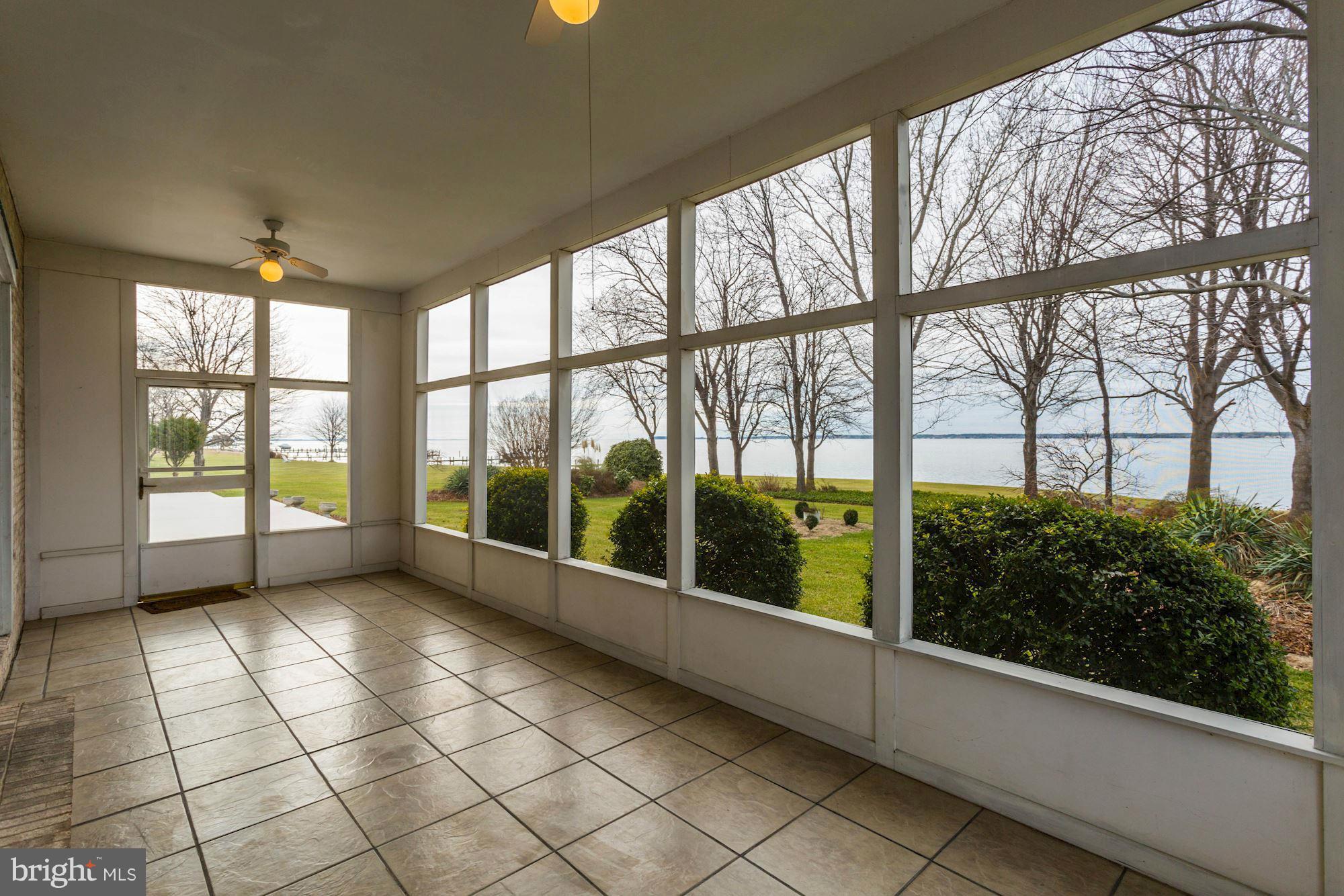 2848 Cox Neck Road Chester, MD 21619 - Photo 9 of 30 Screened Porch Overlooking waterfront