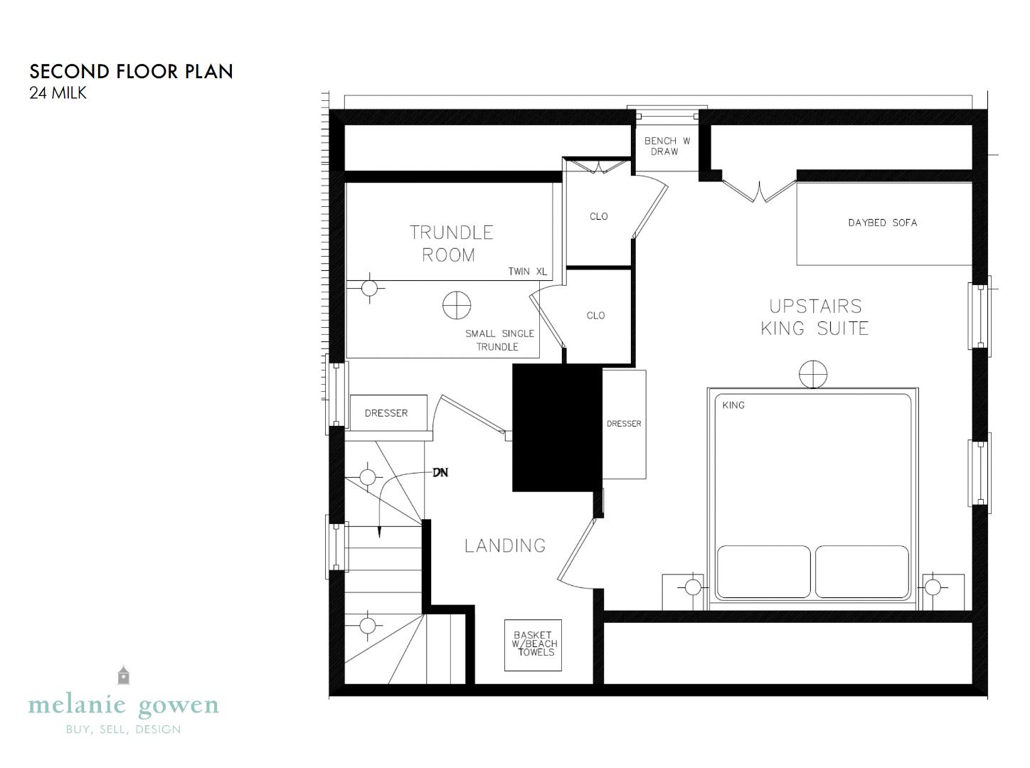 24 Milk Street Nantucket, MA 02554 - Photo 34 of 39 a picture of a floor plan