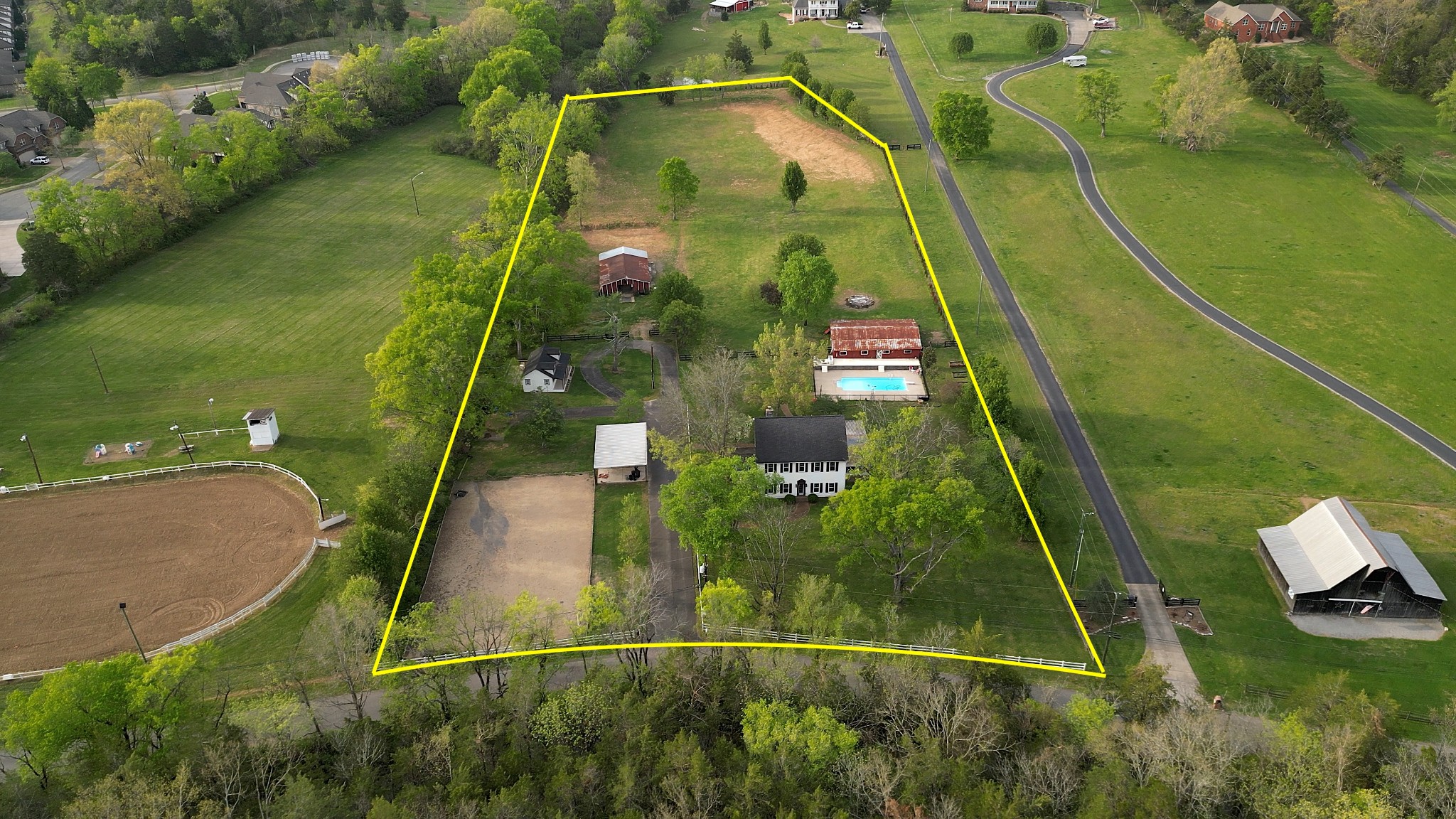 1199 Willis Branch Road Goodlettsville, TN 37072 - Photo 31 of 95 an aerial view of a residential houses with outdoor space and swimming pool