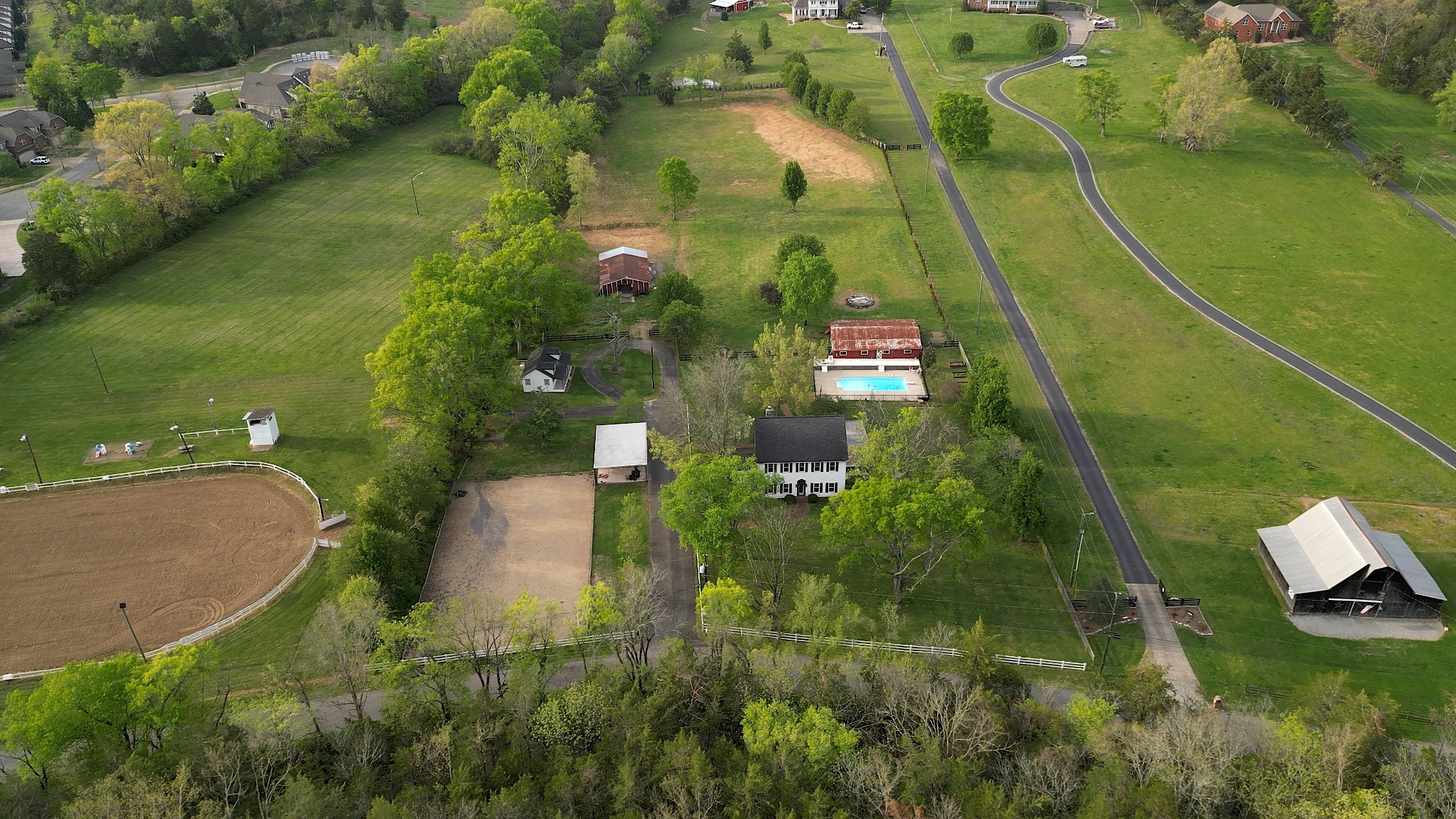 1199 Willis Branch Road Goodlettsville, TN 37072 - Photo 37 of 95 an aerial view of residential houses with outdoor space and trees