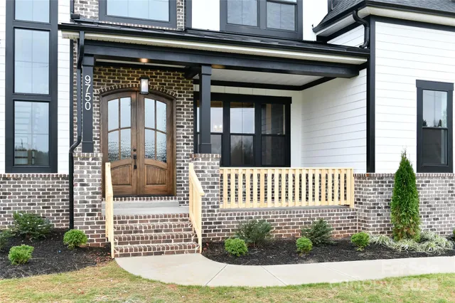 a front view of a house