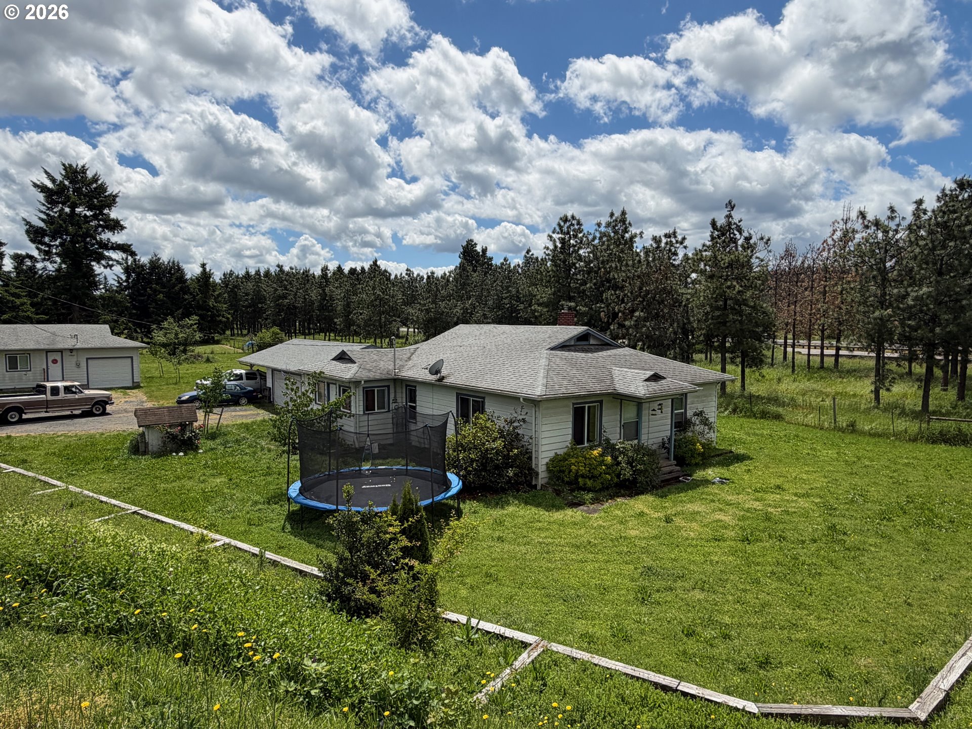 33802 Market Road Creswell, OR 97426 - Photo 1 of 30 a aerial view of a house with garden