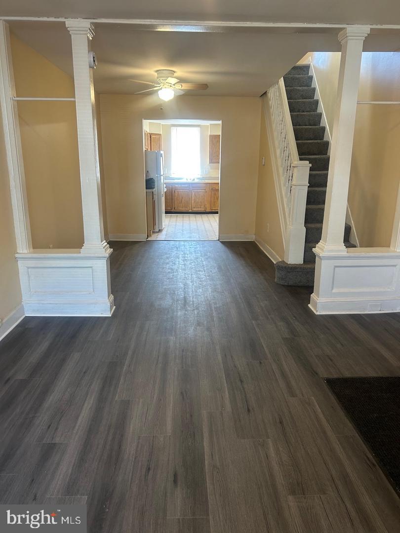 1633 Normal Avenue Baltimore, MD 21213 - Photo 3 of 15 Spacious living room with elegant details.