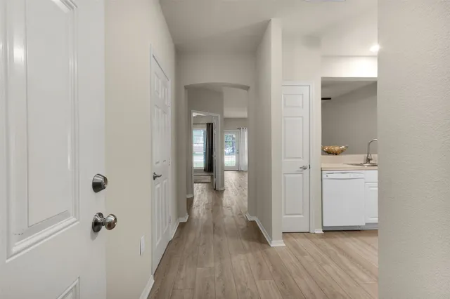 wooden floor in a gallery