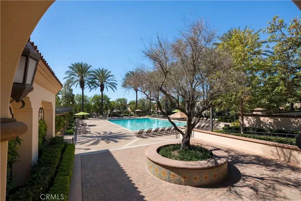 a view of outdoor space with seating