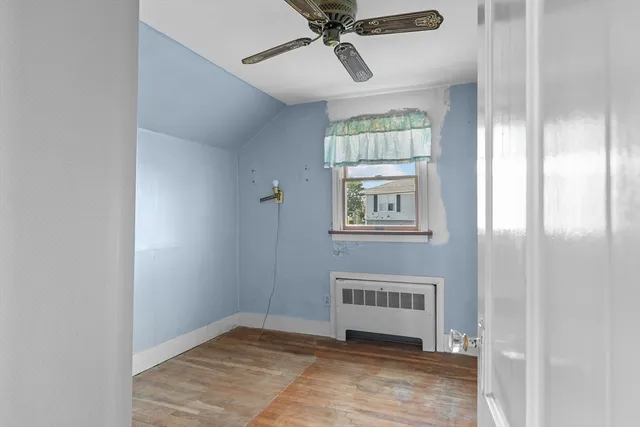 a view of a livingroom with a window