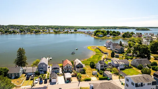 view of an ocean and city