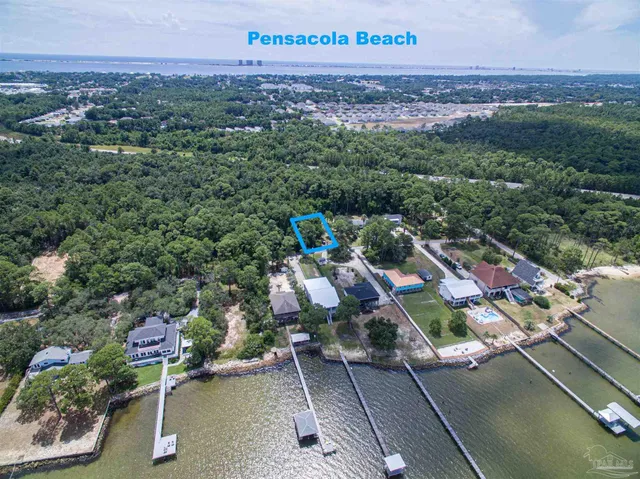 a view of a city with sitting area