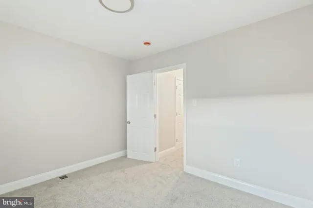 a view of an empty room