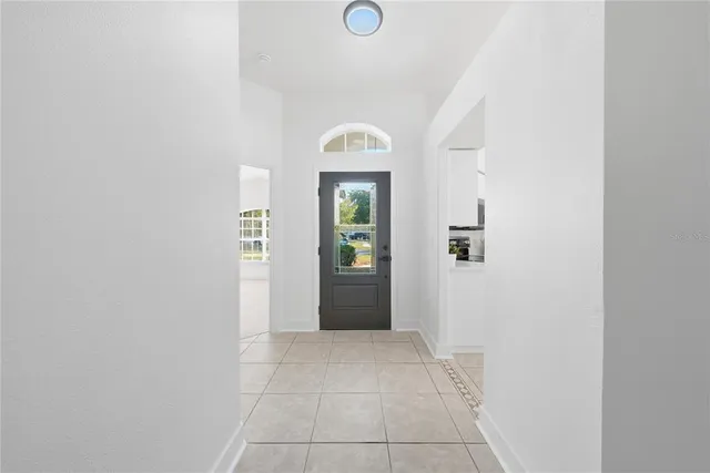 a view of an entryway of a house