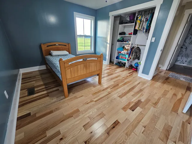 a room with furniture and a window