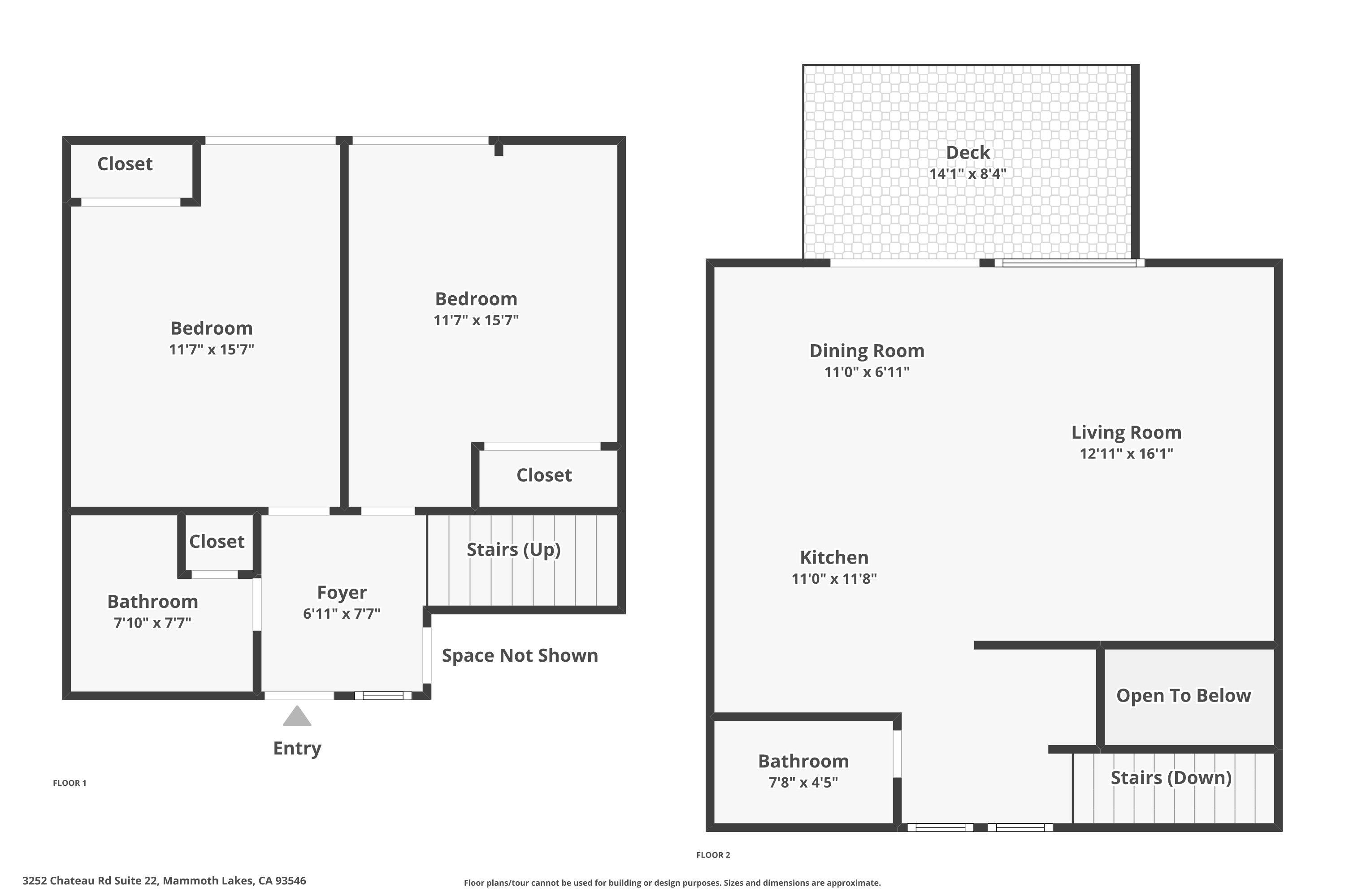 3252 Chateau Road, Unit 22 Mammoth Lakes, CA 93546 - Photo 46 of 46 Floor plan