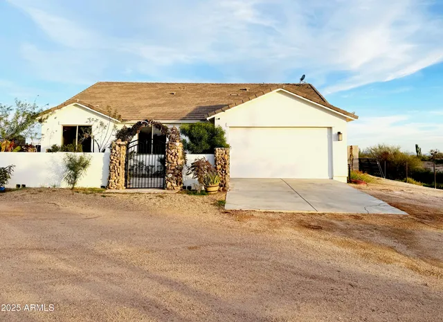 a view of a house with a outdoor space