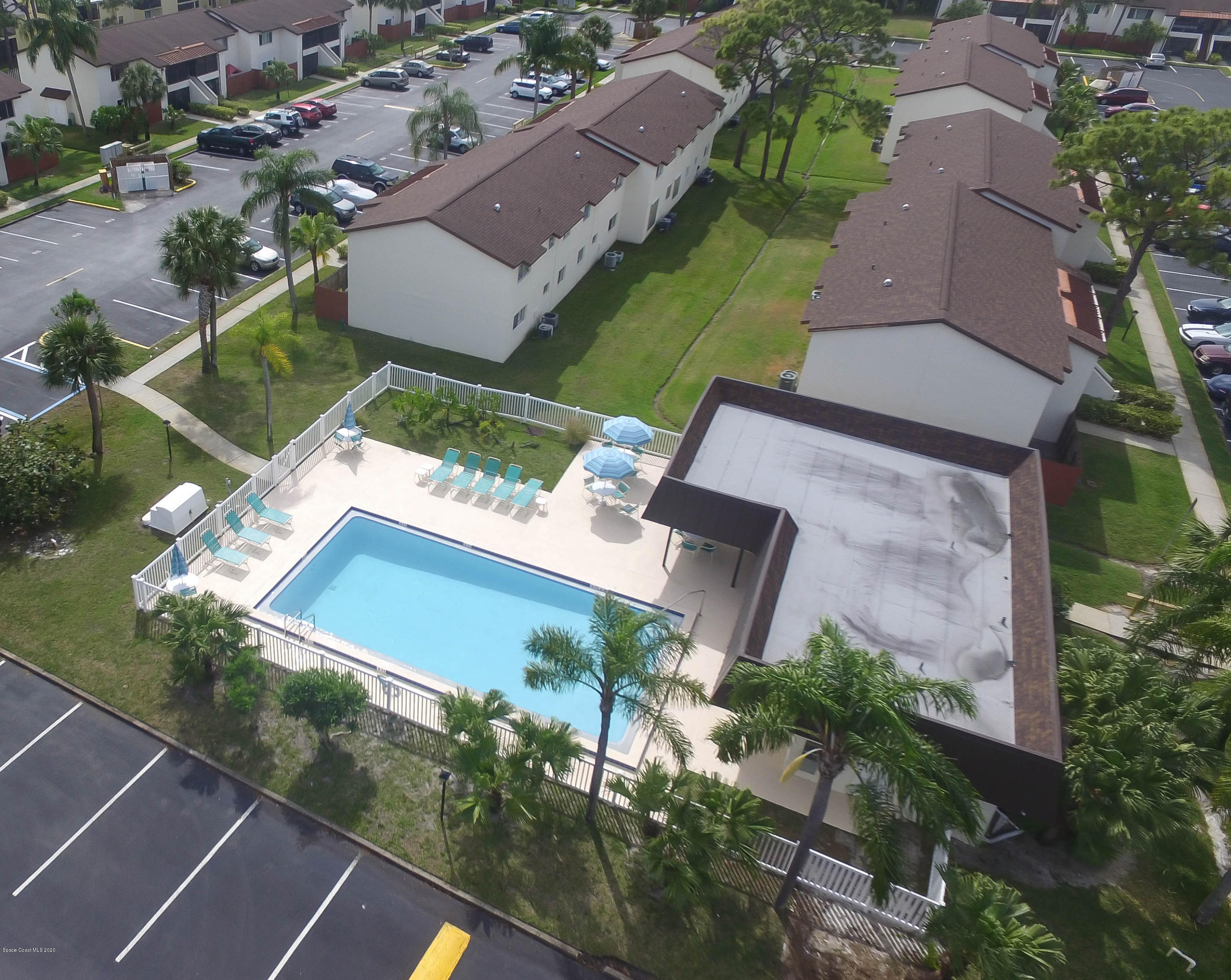 610 North Wickham Road, Unit 74 Melbourne, FL 32935 - Photo 23 of 46 an aerial view of a house with a garden