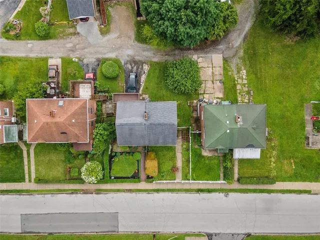 an aerial view of multiple house