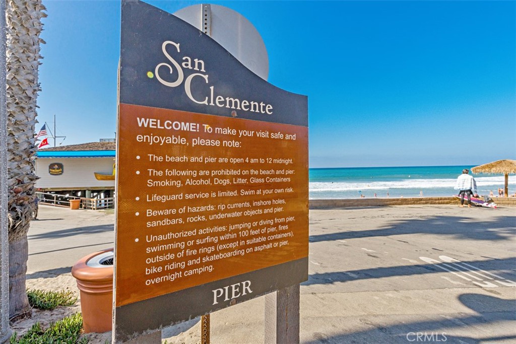 137 West Avenida Cornelio San Clemente, CA 92672 - Photo 36 of 48 a sign on the side of a building