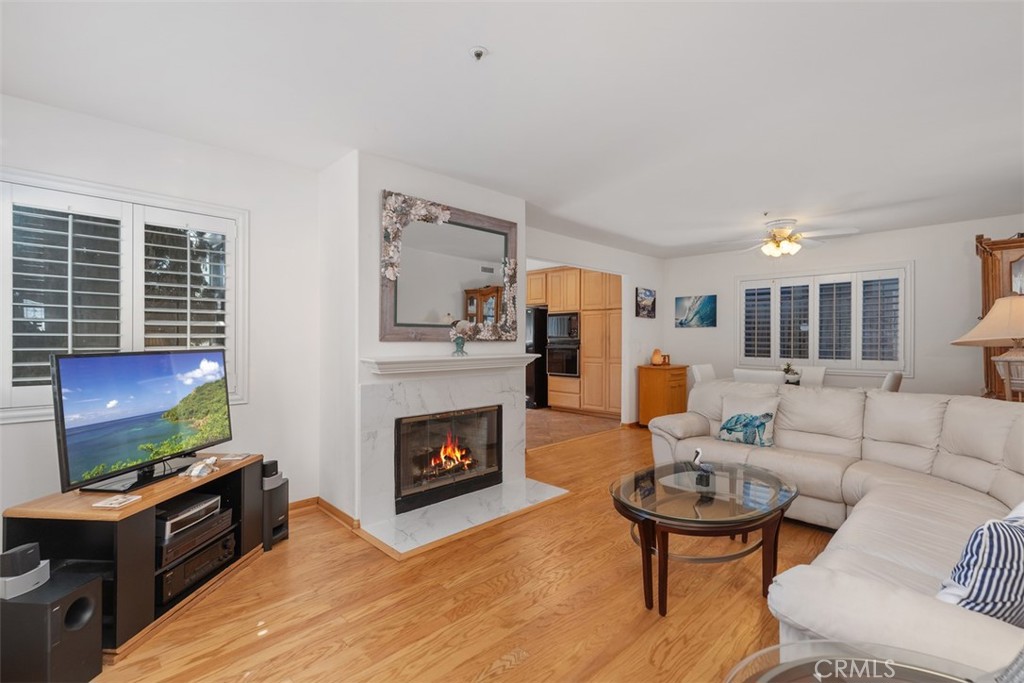 137 West Avenida Cornelio San Clemente, CA 92672 - Photo 4 of 48 a living room with furniture flat screen tv and a fireplace